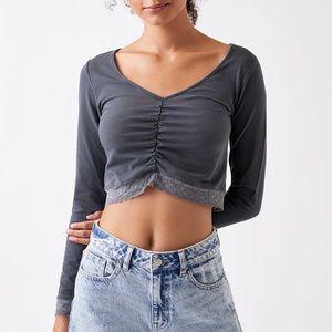 Pacsun Me To We Martina Lace Long Sleeve T-Shirt